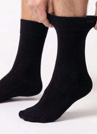 Rizzi Black Pure Cotton Aloe Vera Infused Non-Biding Seamless Socks