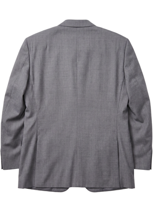 Hugo Boss Mens Gray Textured Notch Lapels Classic Fit Stretch 2-Button Wool Suit - 42S