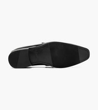 Thumbnail for Stacy Adams Spratley Mens Black Slip-on Moc Toe Patent & Velour Dress Shoes