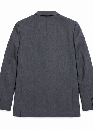 Polo Ralph Lauren Mens Charcoal Weave Notch Lapel Custom Fit 2-Button Wool Suit - 40L