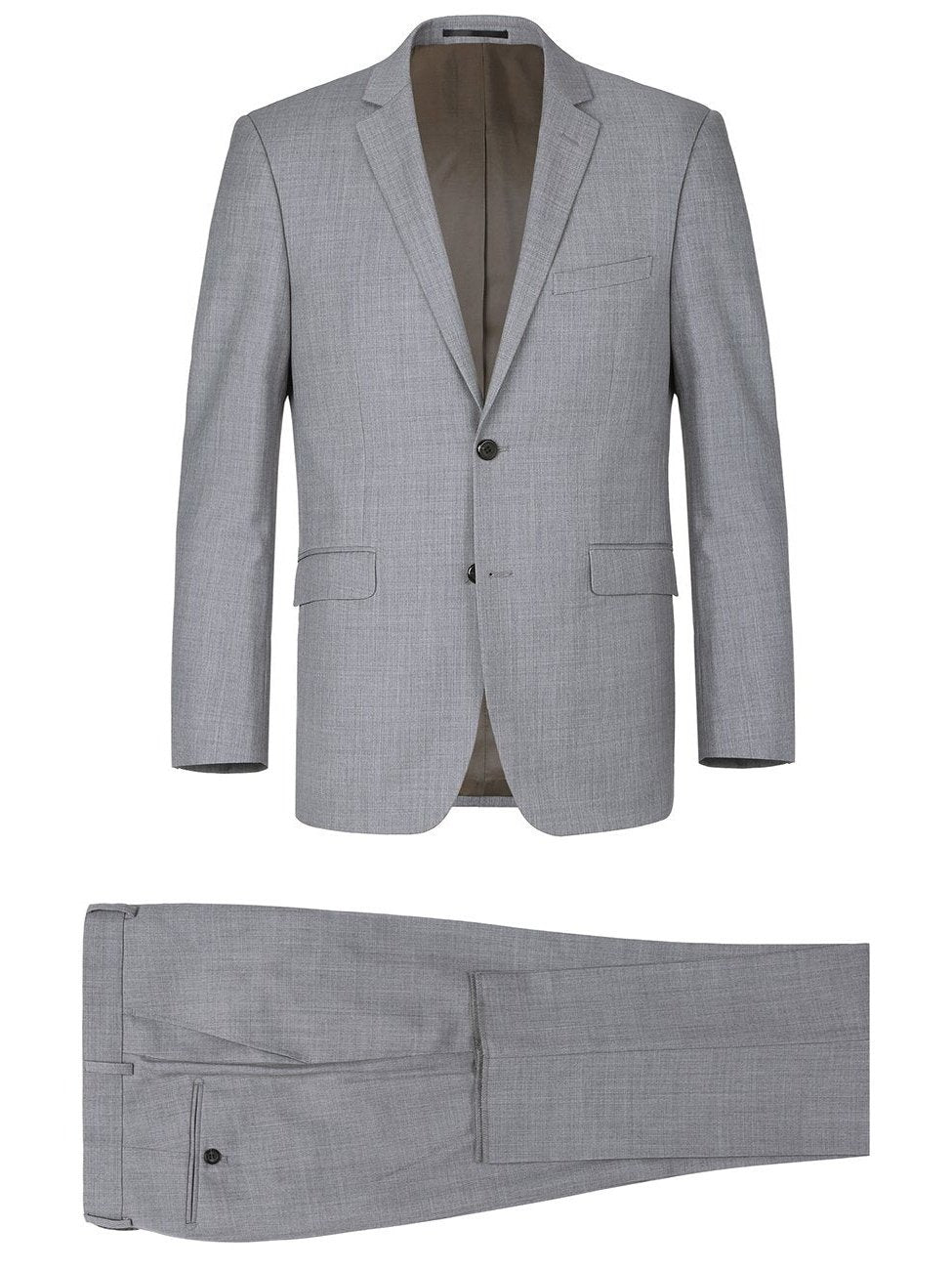 Men's 2-Piece Notch Lapel 100% Wool Suit