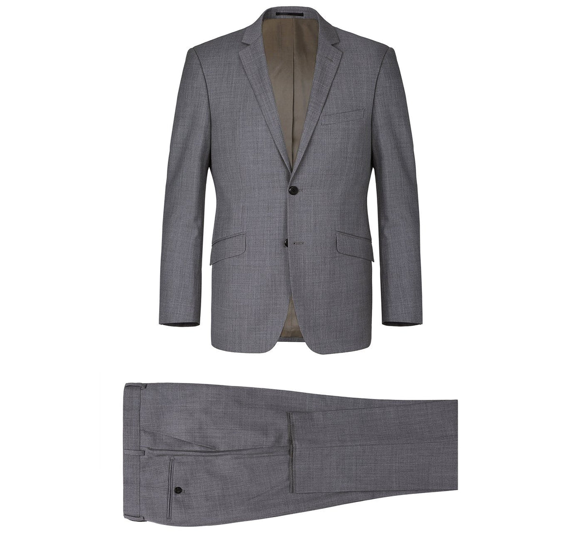 Men&#39;s 2-Piece Notch Lapel 100% Wool Suit
