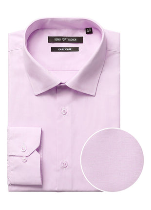 Men's Classic Fit Long Sleeve Travel Easy-Care Cotton Dress Shirt
