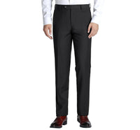 Thumbnail for Men's Regular Fit Flat Front Wool Suit Pant