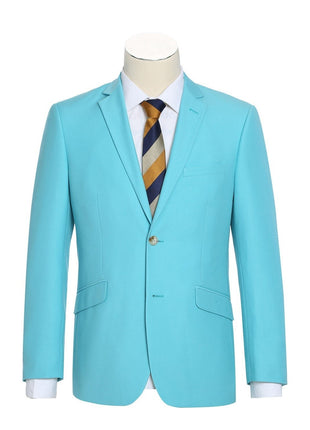 Men's 2-Piece Slim Fit Single Breasted Notch Lapel Suit