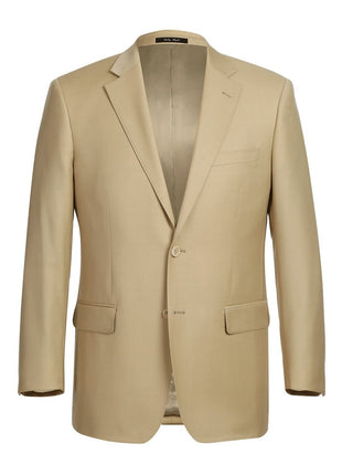 Men's 2-Piece Notch Lapel 100% Wool Suit