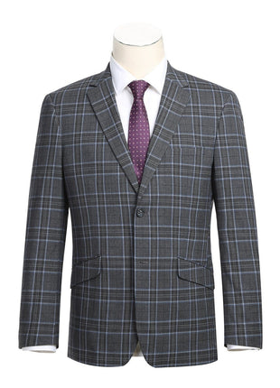 Men's Slim Fit Checked Suits