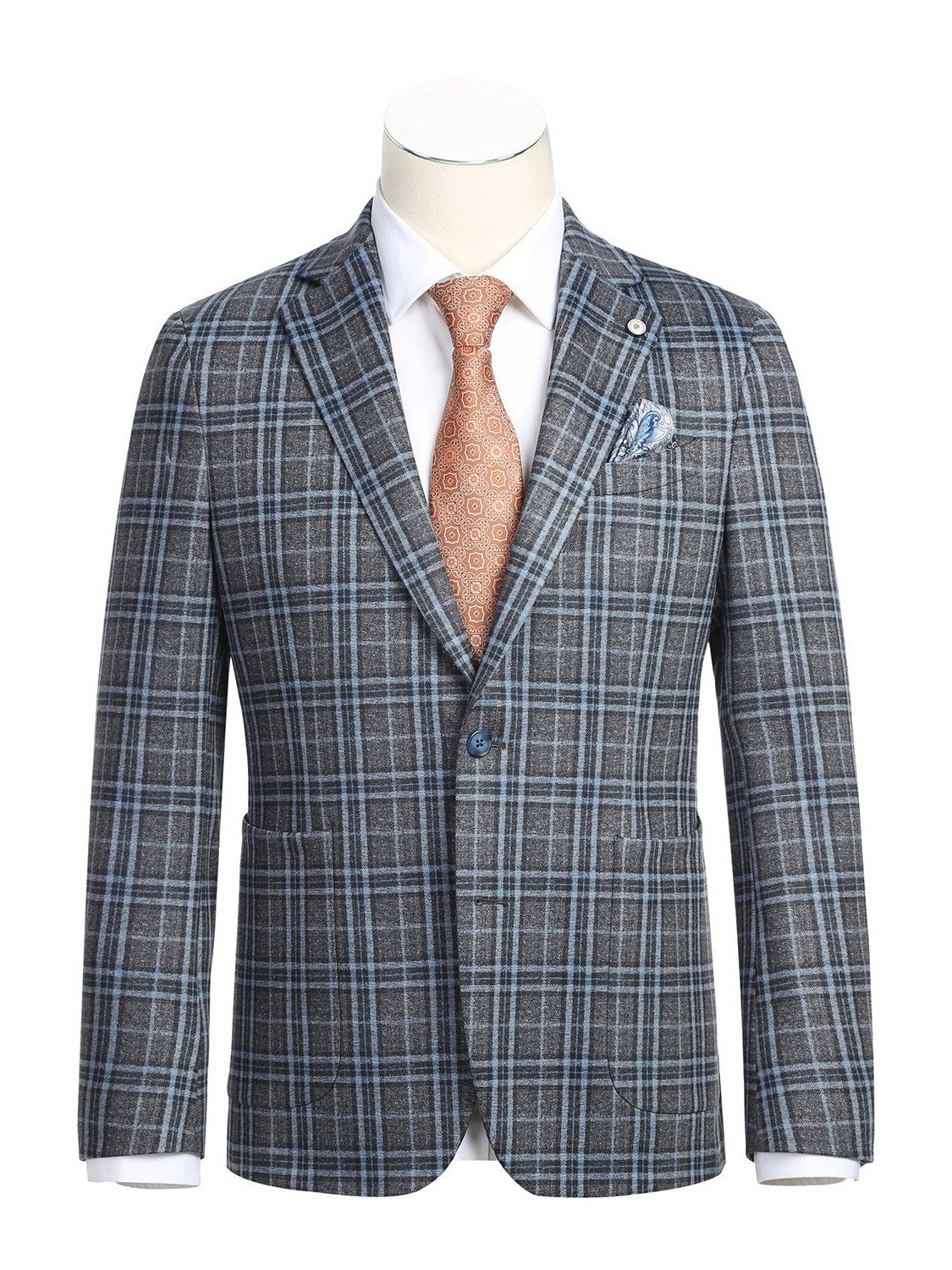 Blazer de media lona para hombre