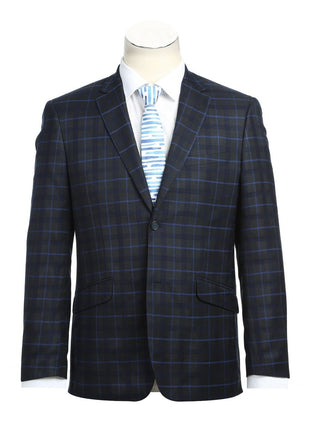 Men's Slim Fit Checked Suits