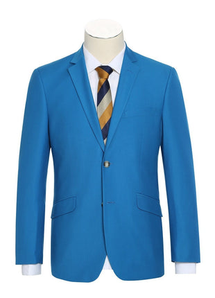 Men's 2-Piece Slim Fit Single Breasted Notch Lapel Suit