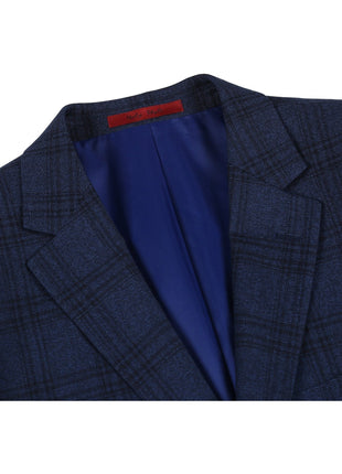 Men's Slim Fit Stretch Checked Suits