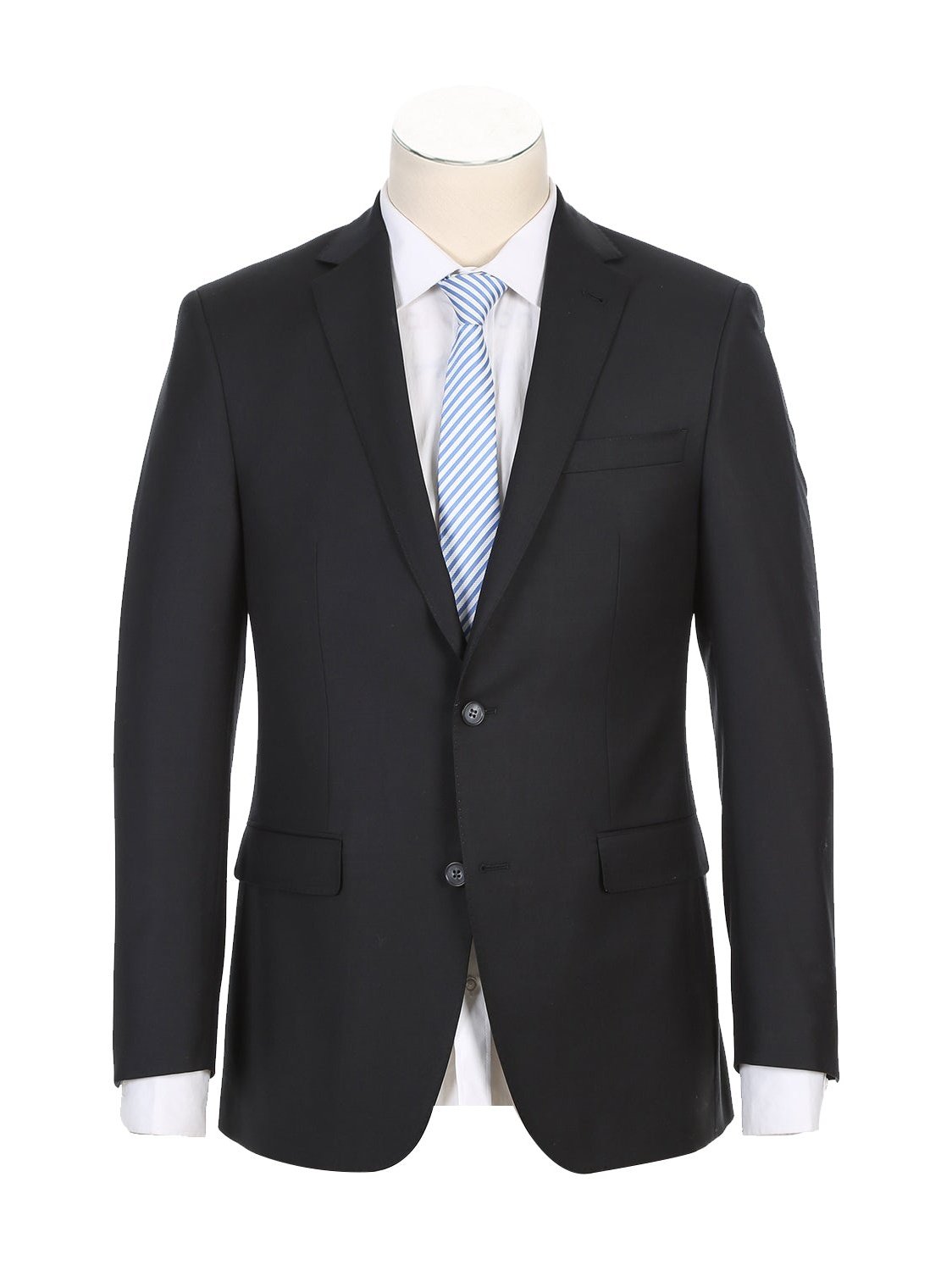 Rivelino Men's Single Breasted Two Button Half-Canvas Suit