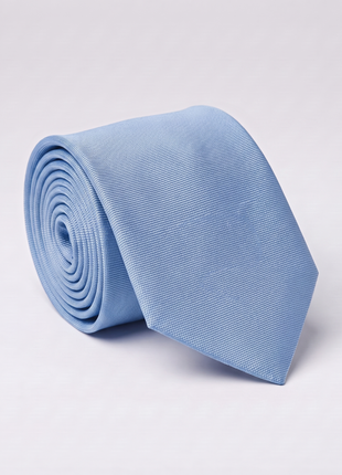 Letteriello Sky Blue Textured Weave Italian Silk Neck Tie