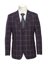 Thumbnail for English Laundry Slim Fit Window Pane Check Wool Suit