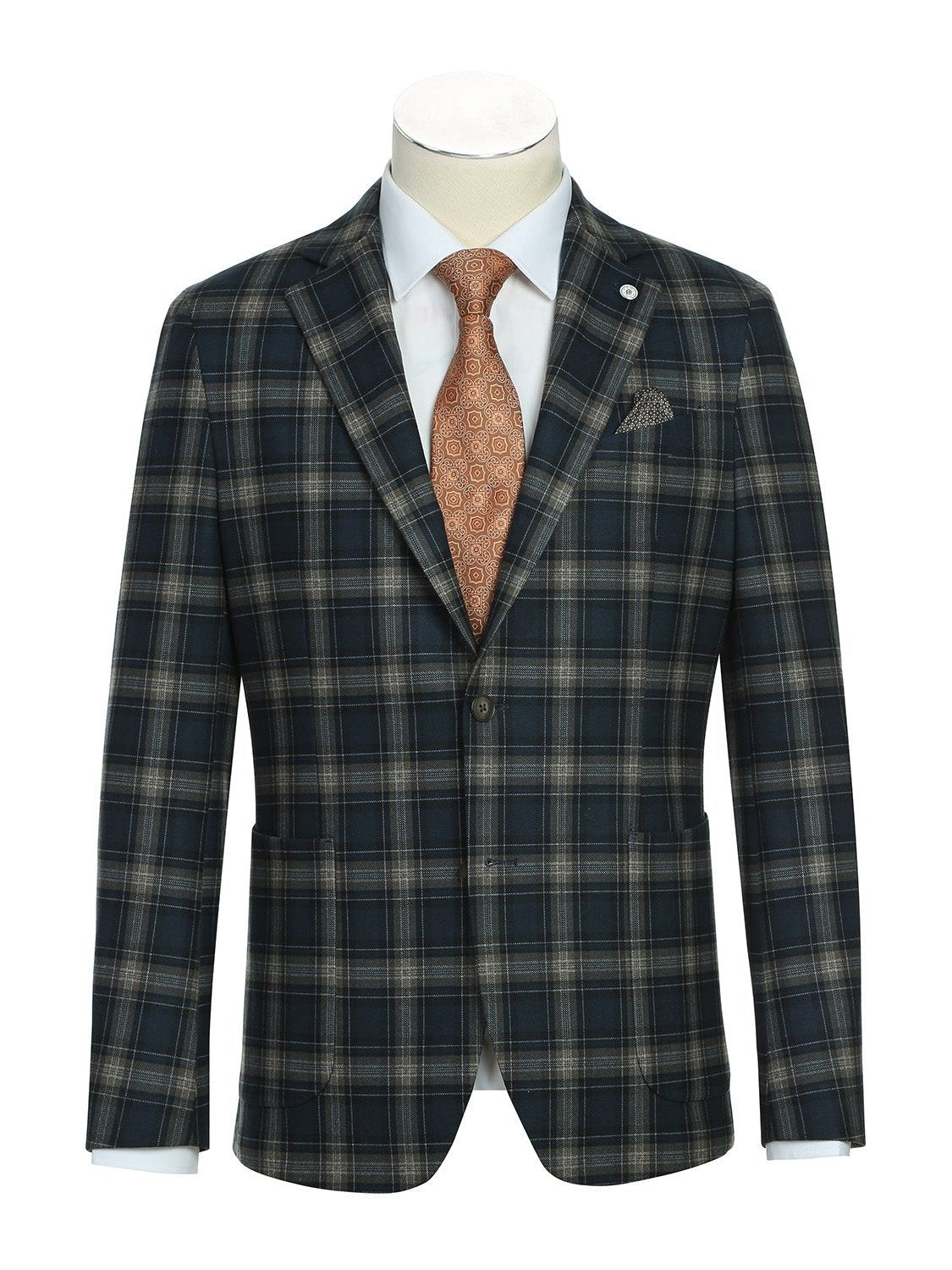 Blazer de media lona para hombre