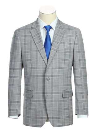 Men's Classic Fit Checked Suits