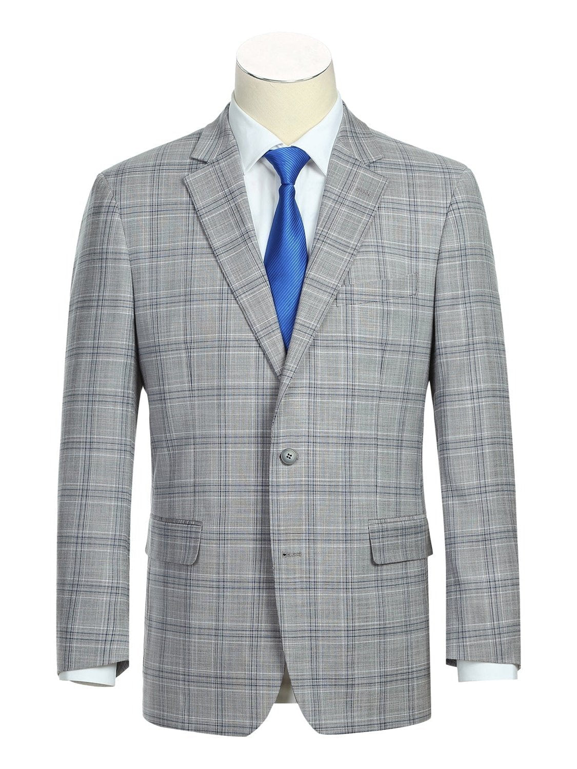 Men's Classic Fit Checked Suits