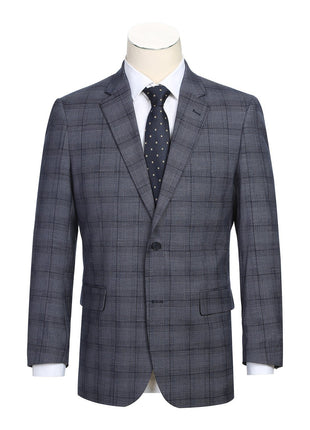 Men's Classic Fit Checked Suits