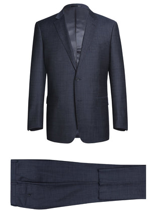 Men's Two Piece Classic Fit Wool Blend Suit