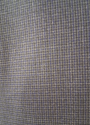 Canali Grey Micro Check 100% Wool Suit 46L