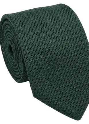 Letteriello Green Woven Grenadine Silk Neck Tie