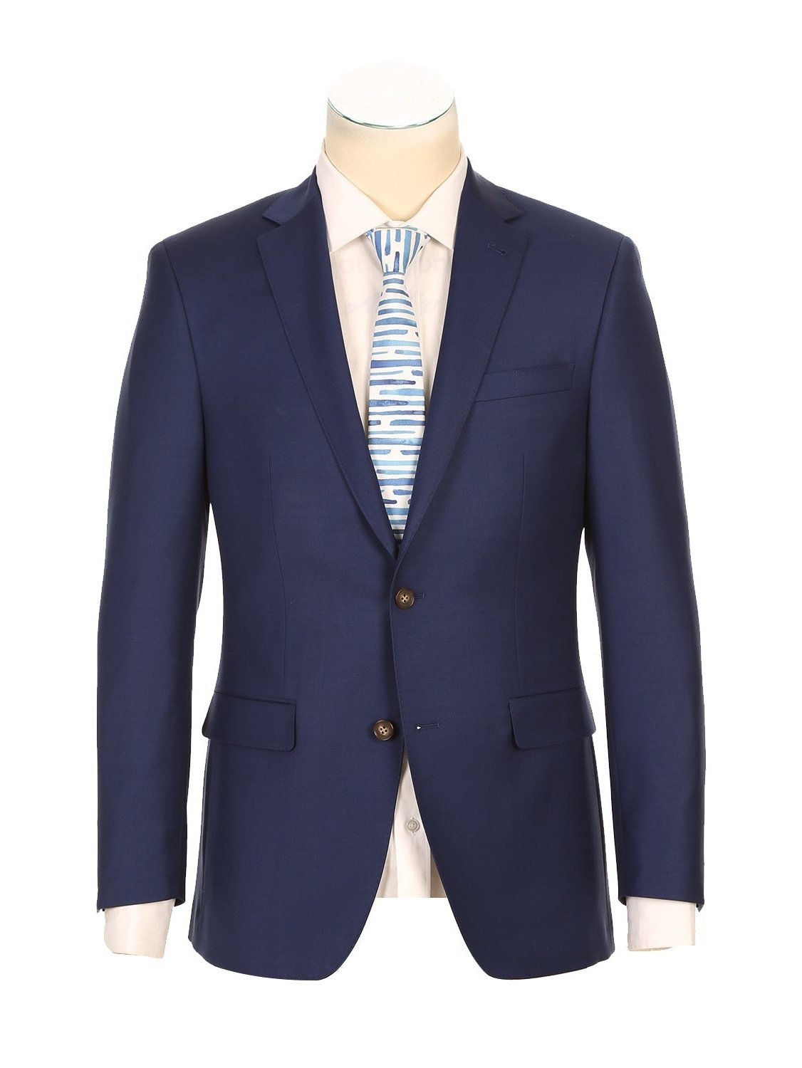 Men's Blue Half-Canvas Suit