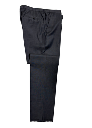 Bresciani Modern Fit Solid Charcoal Two Button Notch Lapel Wool Suit