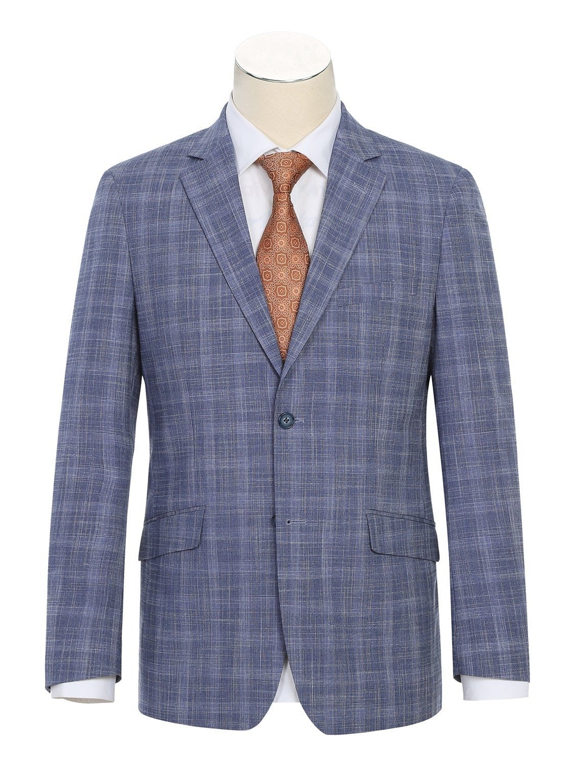 Men's Slim Fit Checked Suits