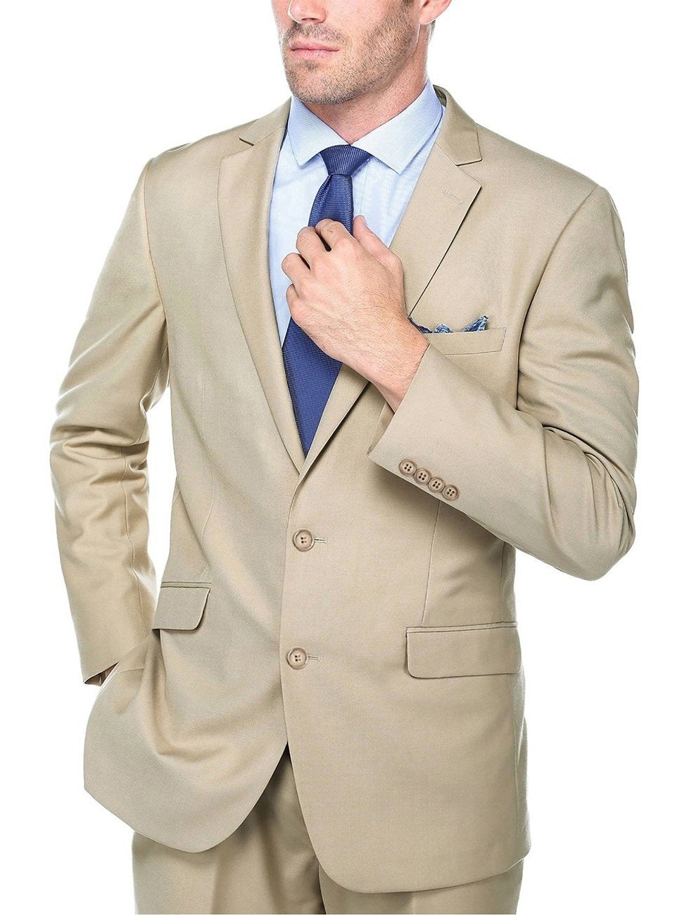 Men's 2-Piece Slim Fit Single Breasted Notch Lapel Suit