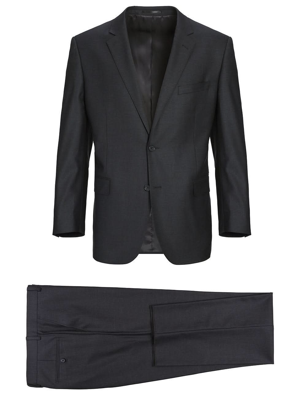 Men's 2-Piece Notch Lapel 100% Wool Suit