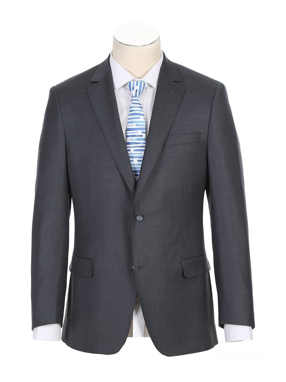 Men's Gray Half-Canvas Suit