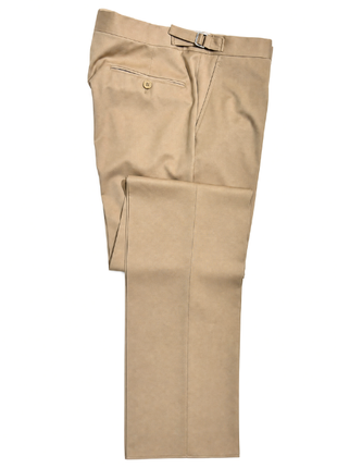 Ralph Lauren Black Label Solid Tan Notch Lapel Slim Fit 2-Button Wool Suit - 38R