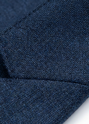 Centrion Mens Blue Textured Classic Fit Notch Lapels 2 Button Wool Suit