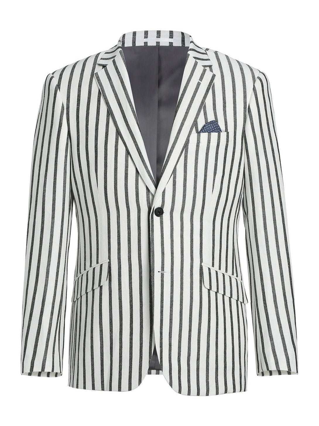 Men&#39;s Summer Soft Blazer Slim Fit Linen-Blend Sport Coat