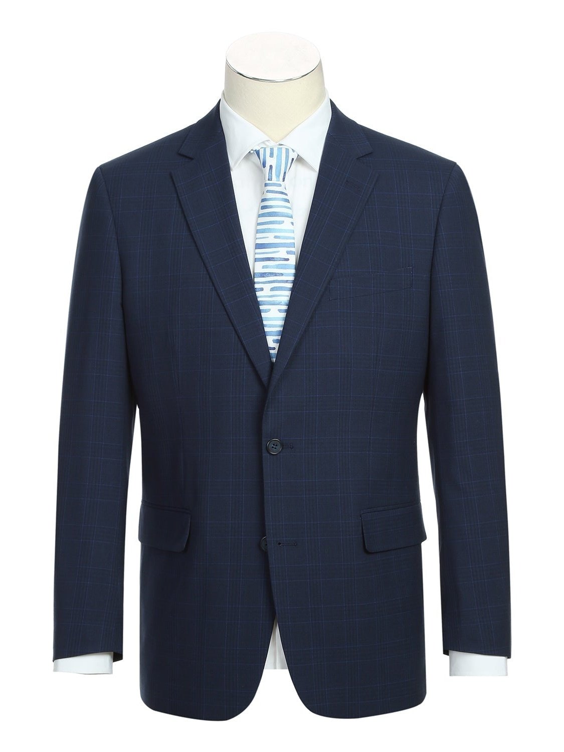 Men's Classic Fit Checked Suits