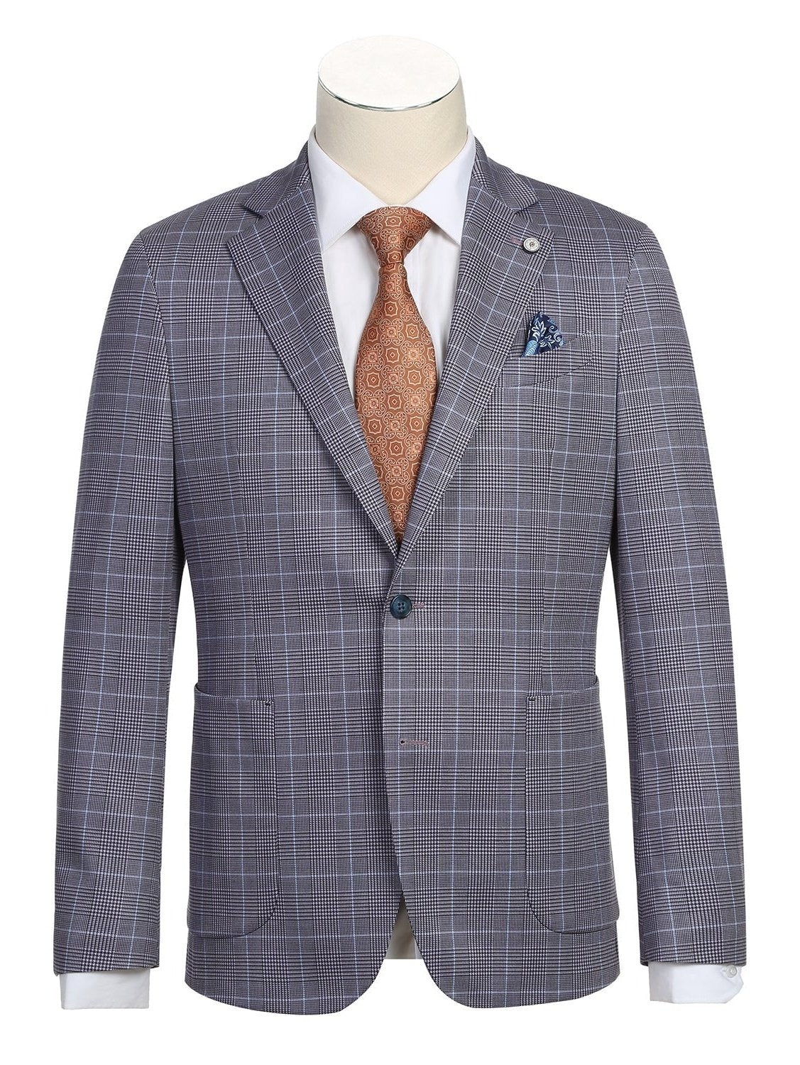 Blazer de media lona para hombre