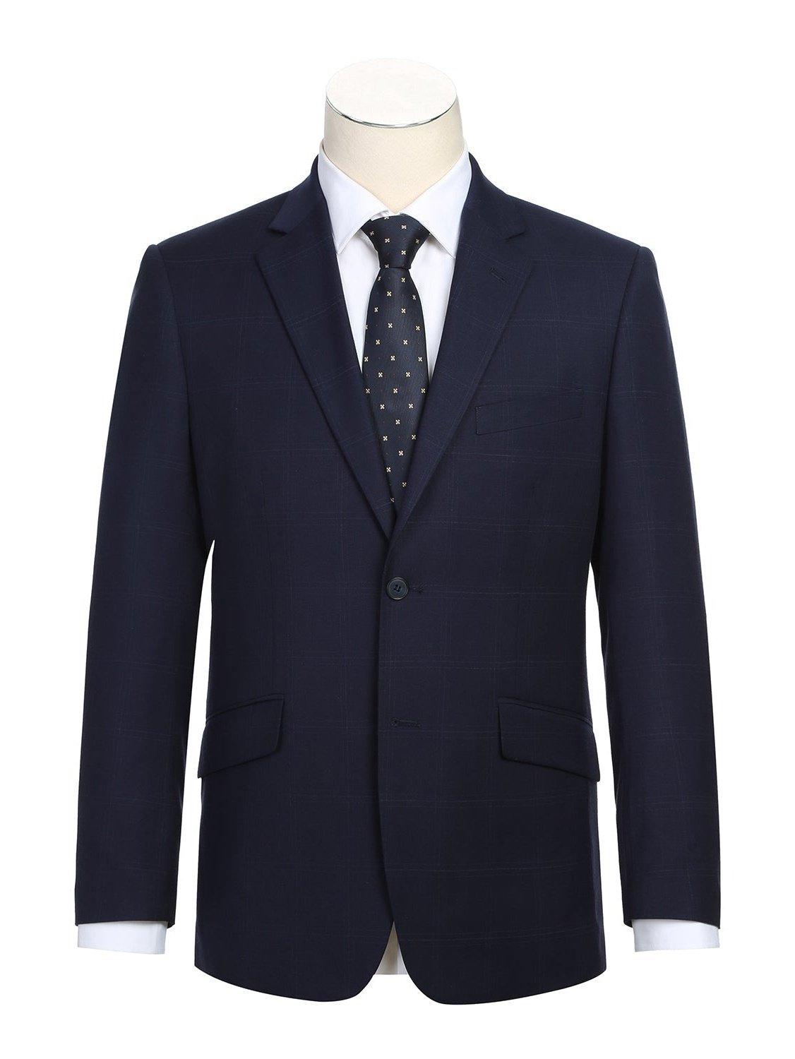 Men&#39;s Slim Fit Checked Suits