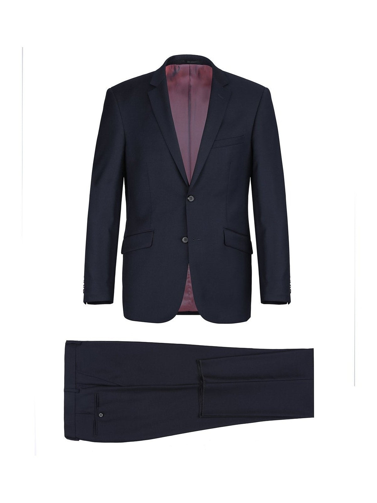 Men&#39;s 2-Piece Notch Lapel 100% Wool Suit