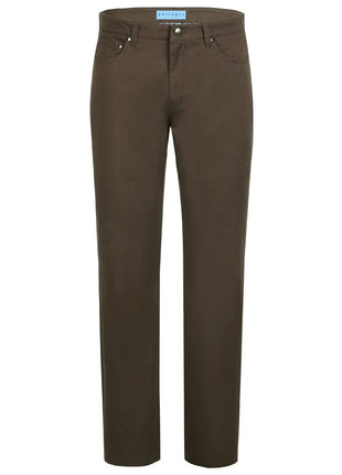 Men's 5-Pocket Cotton Stretch Washed Flat Front Chino Pants