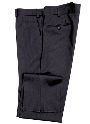 Armani Collezioni Pinstripe Black Modern Fit Wool 3-Piece Suit 50R - The Suit Depot