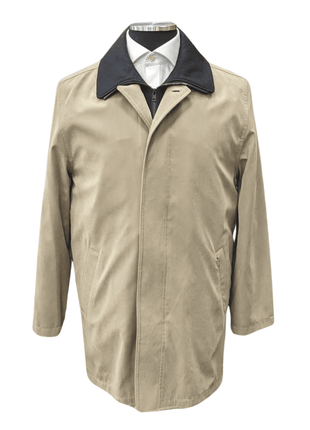 Men's Water-Proof Iconic Taupe Raincoat Jacket With Removable Liner