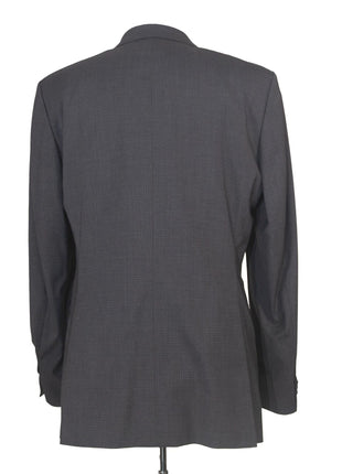Hugo Boss Men's Charcoal Check 100% Wool Classic Fit Two Button Suit