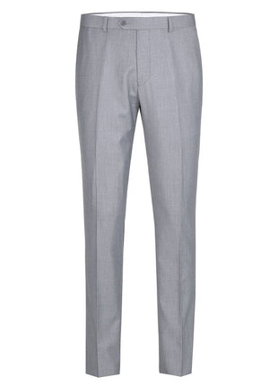 Raphael Men's Washable Flat Front Slim Fit Light Gray Dress Pants - The Suit Depot