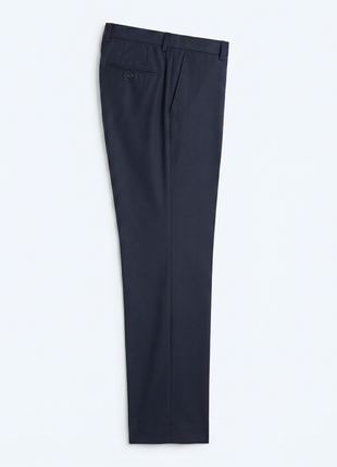 Canali Black Textured Classic Fit Canvassed Notch Lapel Wool Stretch 2-Button Suit 38R