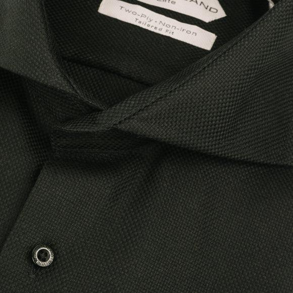 Steven Land Elite Mens Black Cutaway Collar French Cuff Cotton Dress S The Suit Depot Steven Land Elite Mens Black Cutaway Collar French Cuff Cotton Dress S The Suit Depot