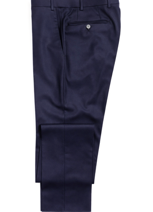 Canali Solid Navy Slim Fit Shawl Lapel Wool 3-Piece Suit 38R - The Suit Depot