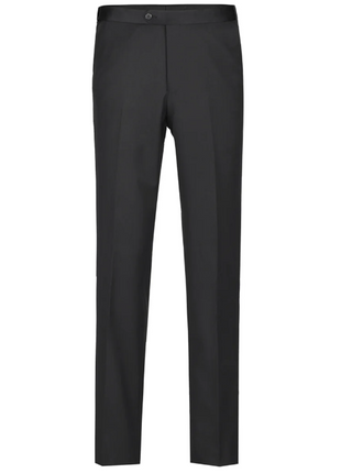 Raphael Solid Black Classic Fit One Button Peak Lapel Tuxedo Suit