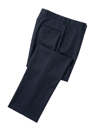 Bellucci By Steven Land Navy Blue  Wool Regular Fit Notch Lapel 2-Piece Suit - The Suit Depot