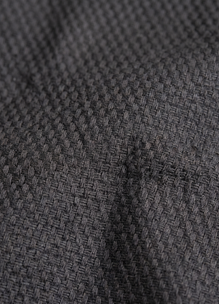 Christopher Lena Black Pique Slim Fit Spread Collar Wrinkle-Free Cotton Dress Shirt