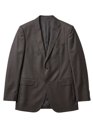 Designer Suit 199  Dark Gray Wool Slim Fit  Notch Lapel 2-Piece Suit - The Suit Depot